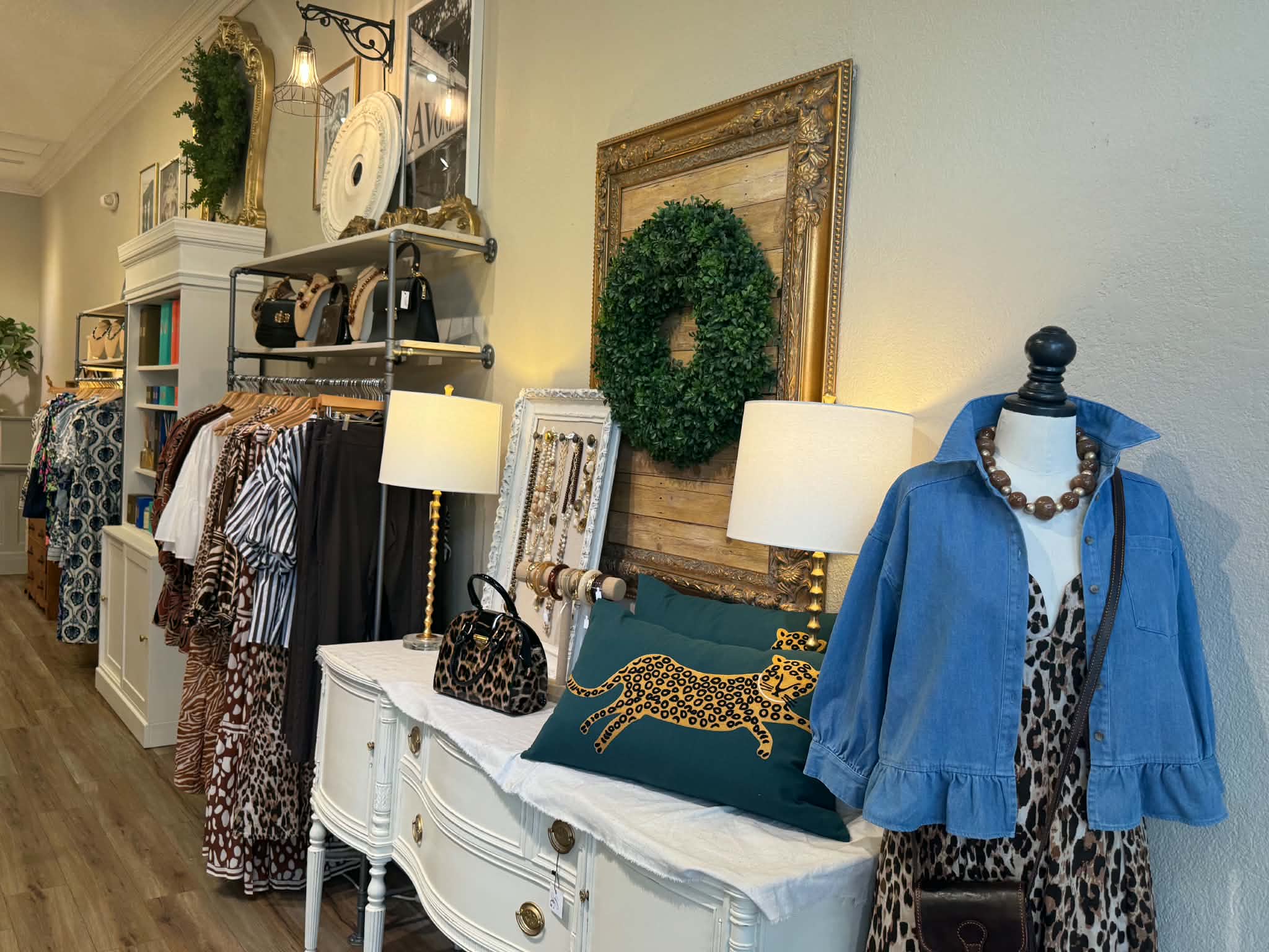 Inside Grace and Gray Mercantile boutique